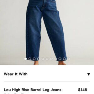 Universal Standard Barrel leg jeans size 22
